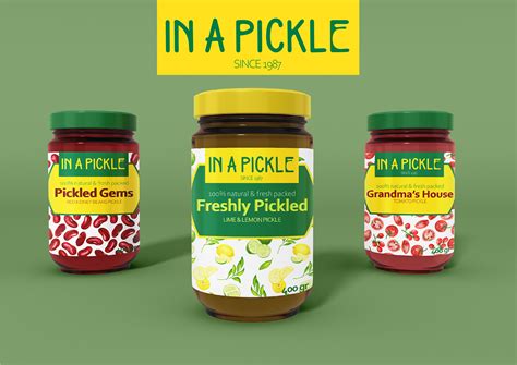 In A Pickle | Logo & Package Design on Behance