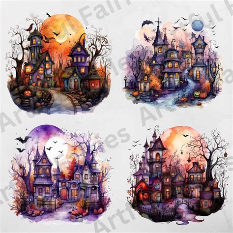 Halloween Town PNG Halloween PNG Halloween Clipart Halloween - Etsy