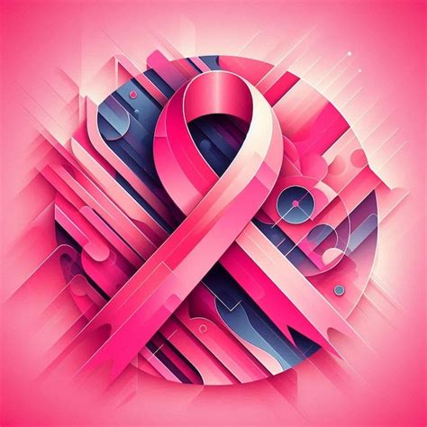 Pink Ribbon For Breast Cancer Awareness Premium Ai Generated Image