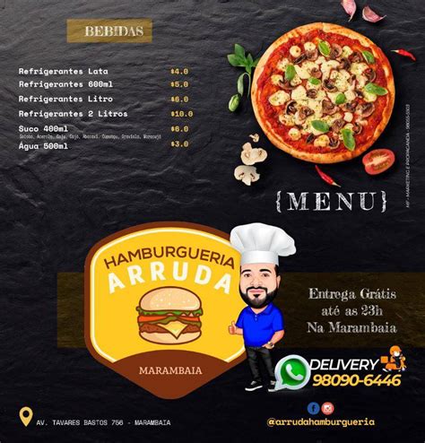 Menu At Arruda Hamburgueria Restaurant Bel M