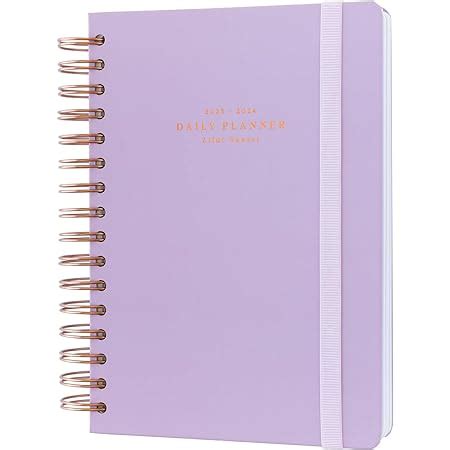 Kokonote Agenda escolar 2023 2024 día página A5 Lilac Sunset lila