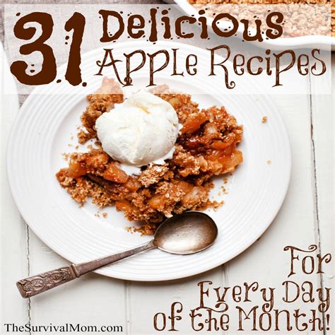 31 Delicious Apple Recipes for Every Day of the Month! - The Survival Mom