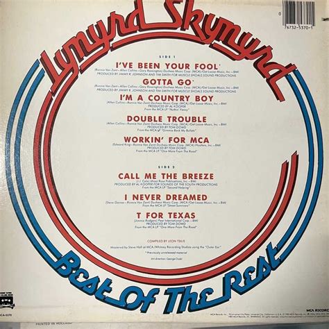 Lynyrd Skynyrd Best Of The Rest Hot Vinyl