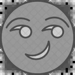 Smirking Emoji Emoji Icon - Download in Dualtone Style