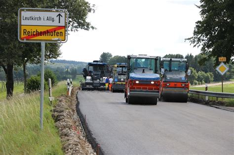 Stra E Zwischen Leutkirch Und Reichenhofen Erh Lt Neuen Belag