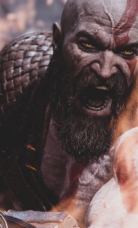 Kratos Face Wallpaper