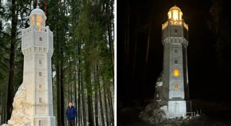 Белорус слепил из снега девятиметровый маяк - Новости Беларуси - Хартия'97