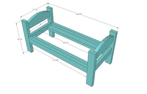 Free Inch Doll Bunk Bed Plans Wood Plank Table Plans