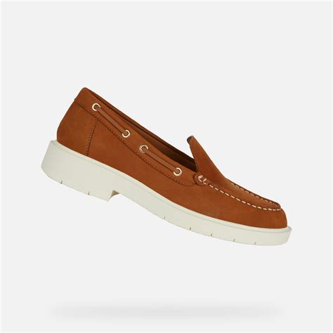 Geox® Spherica Ec1 Mocassins Bateau Cognac Femme Geox®