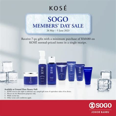 Sogo Members Day Sale Kose Promotion May June