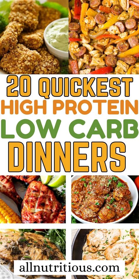Meal plan for high protein low carb diet – Artofit