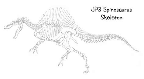 Jp3 Spinosaurus Skeleton By Creature Studios On Deviantart