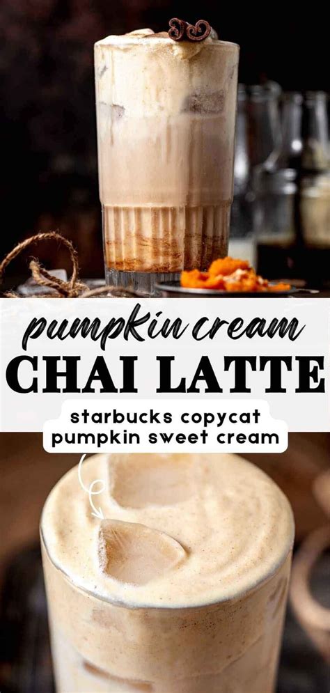 Iced Pumpkin Cream Chai Tea Latte Starbucks Copycat