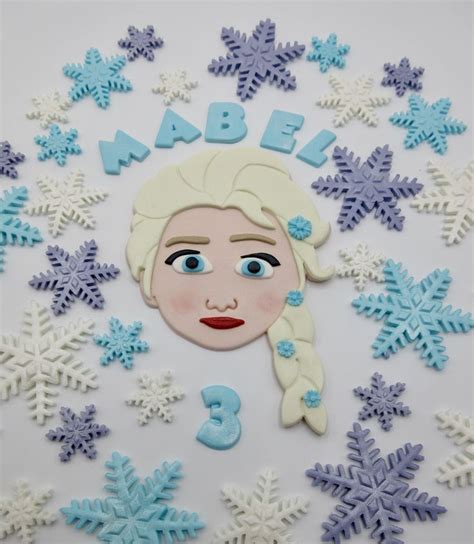 Large Elsa Frozen Cake Topper Edible Elsa Olaf Cake Topper Frozen