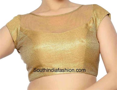 Boat Neck Blouse Designs Top Boat Neck Patterns South India Fashion