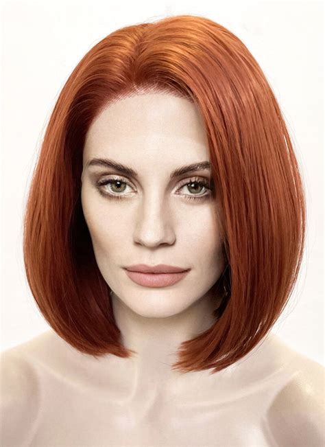 Star Wars The Mandalorian Bo Katan Kryze Auburn Straight Lace Front Synthetic Wig Wig Is Fashion