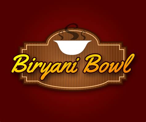 Elegant Playful Business Logo Design For Biryani Bowl By