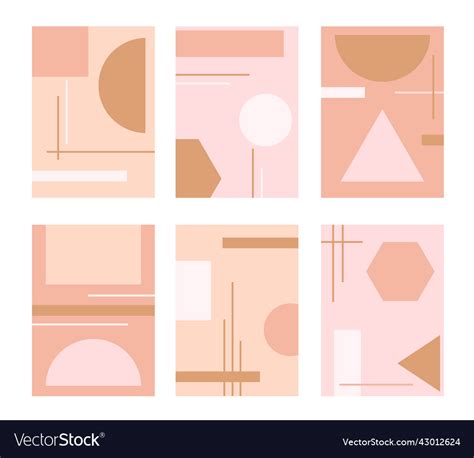 Abstract geometric design card set Royalty Free Vector Image