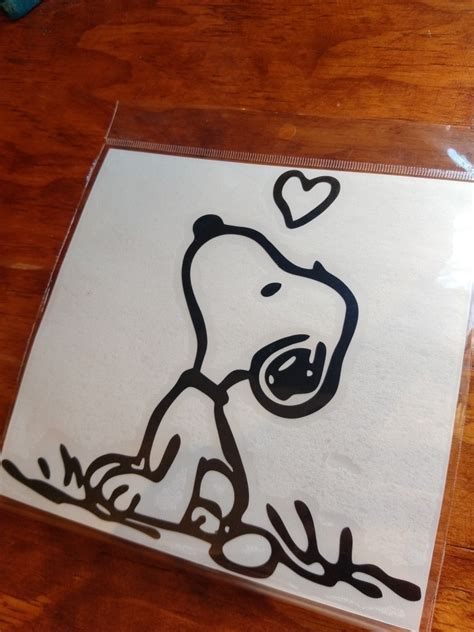 Calcomania Snoopy Corazon Vinil Snoopy En Mercado Libre