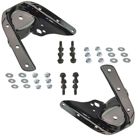 Rear Leaf Spring Suspension Shackle Bracket Kit Set Pair For Chevy Gmc