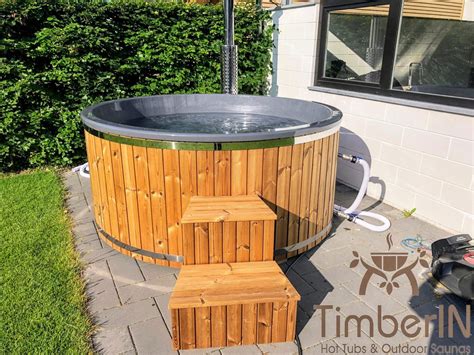 Wood Fired Hot Tub With Jets Timberin