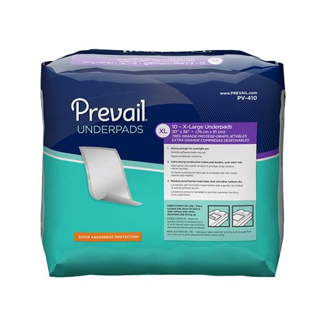 Prevail Underpads Super Absorbent Disposable Underpad 30x36 23x36