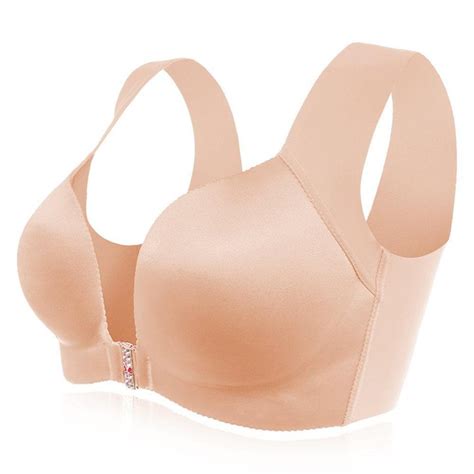 Plus Size Front Closure Seamless Wireless Bras Zolucky