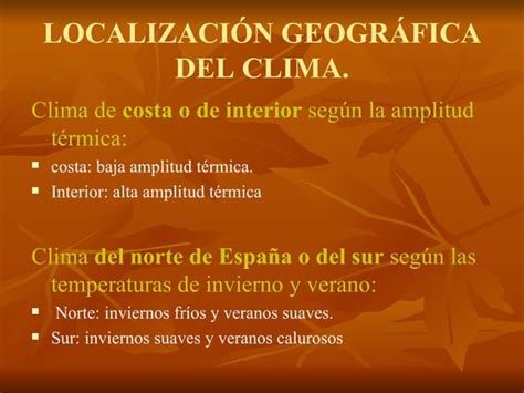 Cómo comentar un climograma PPT