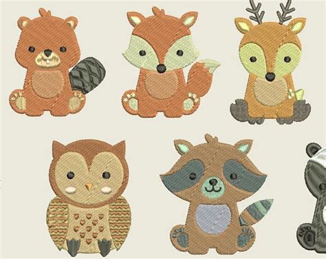 Woodland Animals Applique Pack Crochet Pattern Only Forest Animals Fox