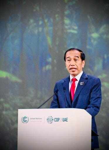 Foto Presiden Jokowi Sampaikan Langkah Indonesia Capai Net Carbon