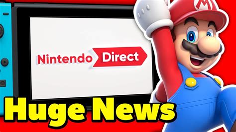 Nintendo Switch Direct Huge News Revealed Youtube