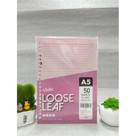 Jual Estudee Loose Leaf Color A Pink Shopee Indonesia