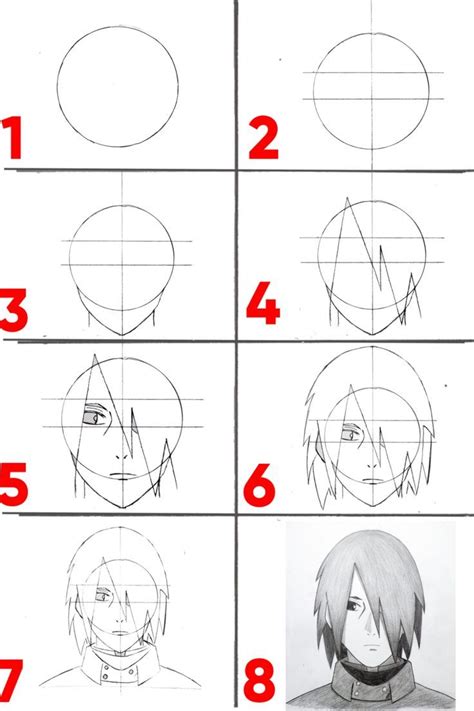 8 easy step to draw sasuke uchiha for beginners – Artofit