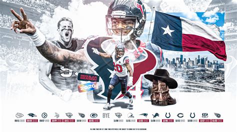 Schedule Wallpaper For The Houston Texans Regular Season 2020 Central