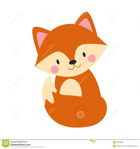 Cartoon Fox Vector Illustration