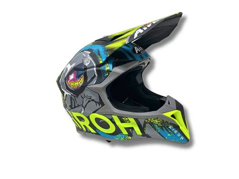 Casco Airoh Wraap Alien Yellow Ricambi Nicolardi