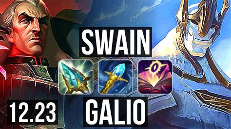 SWAIN Vs GALIO MID 10 1 10 66 Winrate Godlike KR Grandmaster