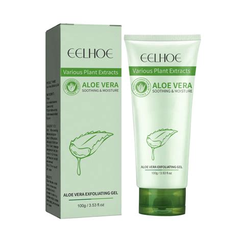 Eelhoe Aloe Vera Exfoliating Gel Facial Exfoliating Scrub Cleanses Whitening Acne Blackhead