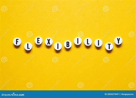 Flexibility Word Concept On Building Blocks Text Stock Image Image