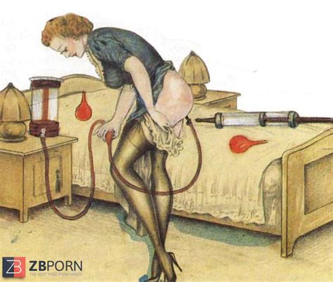 Thematic Drawn Porn Art Trio Enema ZB Porn