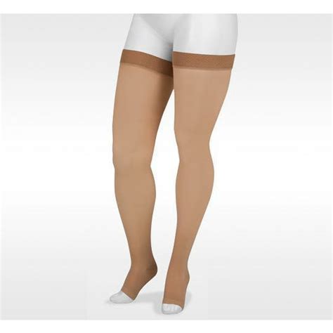 Juzo Basic Open Toe Thigh Highs W Silicone Border 20 30 Mmhg