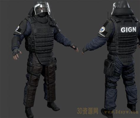 彩虹六号 围攻全套角色 Rainbow Six 模型骨骼 次世代角色3d模型合集 3d资源网 国内最丰富的3d模型资源分享交流平台