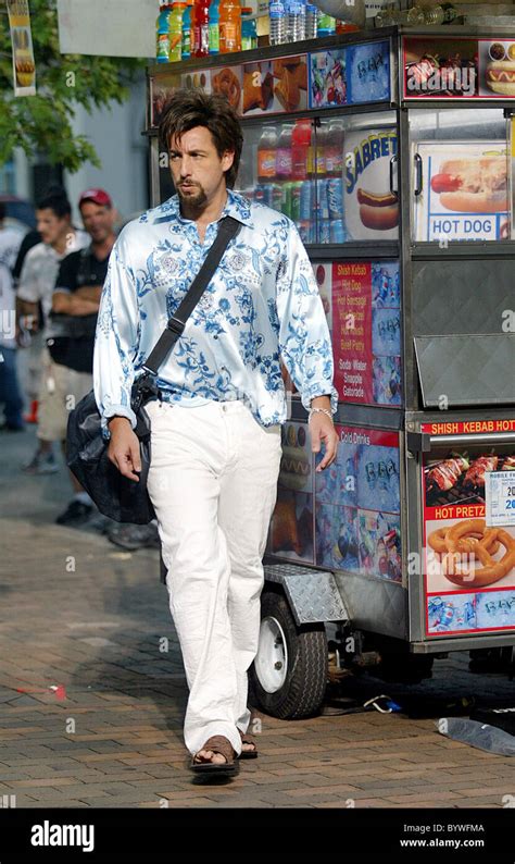 Adam Sandler on the film set for 'You Don't Mess with the Zohan' New ...