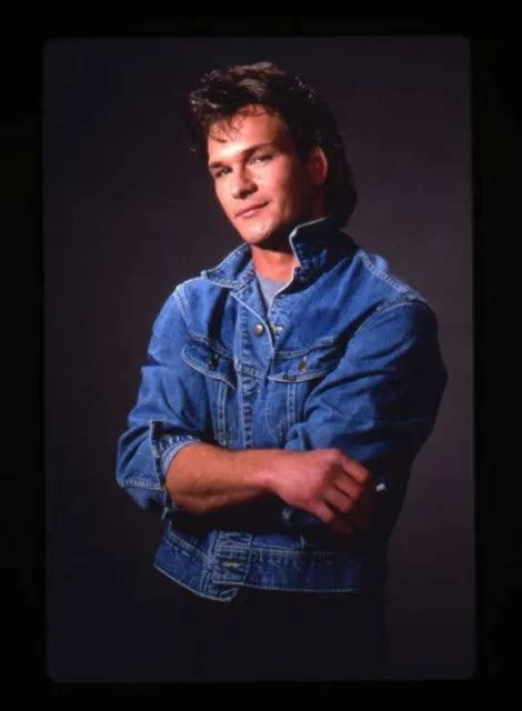 PATRICK SWAYZE MALE Physique Muscular Pin Up Barechested Dupe 35mm