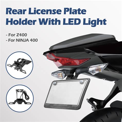 For Ninja Z 400 Rear Tail Tidy License Plate Holder Fender Eliminator