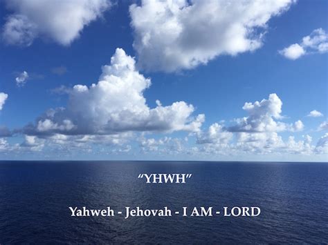 Names of God - Yahweh/Jehovah