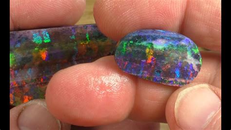 How To Cut Opal Step By Step Using Andamooka Matrix Opal Gemstone