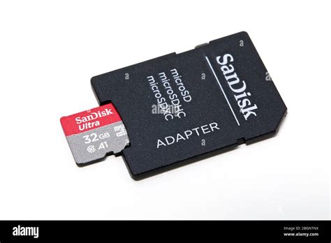 SanDisk Micro SD card and adapter Stock Photo - Alamy