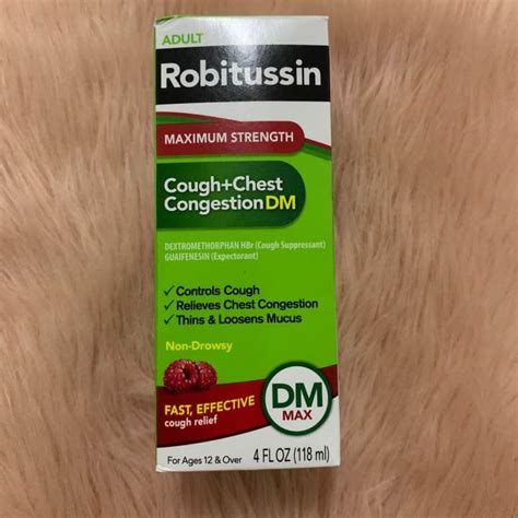 Robitussin Adult Maximum Strength Cough Chest Congestion Dm Max 118ml