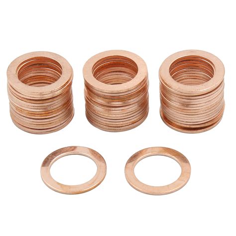 Mm Inner Dia Copper Washers Flat Car Metric Sealing Gaskets Rings